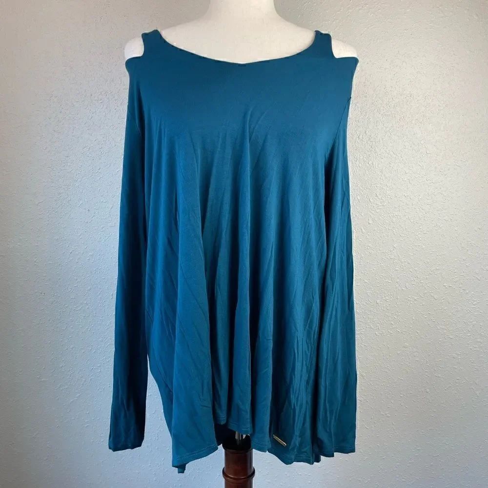Tahari Cold Shoulder Top Size M EUC